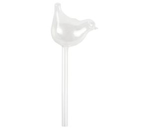 3 Pack Plant Waterer Self Watering Globes Bird Shape Hand Blown Clear Glass Aqua Bulbs8995886