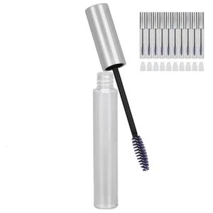 Tubo vuoto per mascara Kit ideale per bacchetta per ciglia Contenitore per crema per ciglia Cosmetici fai-da-te Crema per ciglia con 10 inserti in gomma per cosmetici fai-da-te 240301