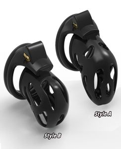 Ultimi dispositivi maschili fantasma personalizzati Gabbia per cazzi in edizione nera con 4 anelli per pene Bondage Lock Adulti Giocattoli del sesso Q2267961391