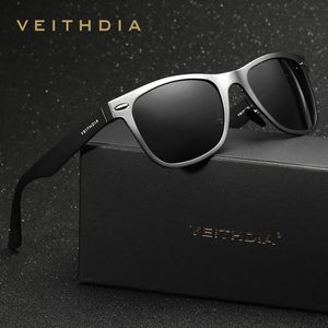 Veithdiaサングラスブランドデザイナーアルミニウムマグネシウムメンサングラスメンズ女性ファッション屋外アイウェアアクセサリー男性/女性240220