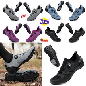 Män vägdesigner cykel smuts sport flaat hastighet cykling sneakers lägenheter mountain cykla skor spd cleats skor 36-4 50