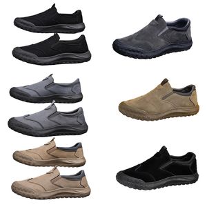 Sapatos masculinos, novo estilo de primavera, sapatos preguiçosos de um pé, sapatos confortáveis e respiráveis de proteção ao trabalho, tendência masculina, solas macias, sapatos esportivos e de lazer tamanho eur homem a111