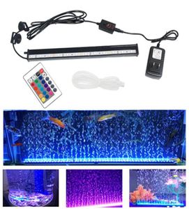 Acquario Bubble Light Fish Tank Luce sommergibile EUUS Plug Acquatico Bolla d'aria Lampada per ossigenazione LED Aquarium2911345