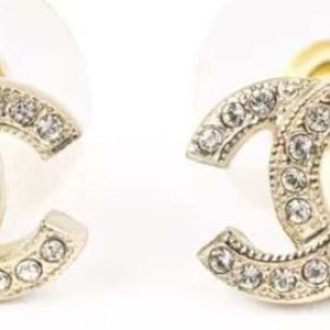 Серьги-гвоздики CHANNEL, серьги-гвоздики с жемчугом и бриллиантами, золотые серьги, дизайнерские для женщин, модный бренд, не выцветающие серебряные свадебные серьги, подарок 2024