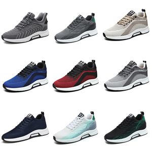 Gai sapatos esportivos masculinos respirável preto branco azul cinza sapatos de plataforma tênis formadores respirável andando três