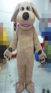 Halloween Brown Dog Mascot Costume Wysokiej jakości dostosowanie kreskówek Anime Postacie Unisex Adults Outfit Christmas Carnival FA4726786