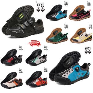 Calzature da ciclismo Uomo Scarpe da ginnastica per bici da strada veloci Scarpe da ciclismo piatte in carbonio Tacchetti MTB Scarpe da mountain bike da donna Pedali SPD Bici da corsa Footwar GAI