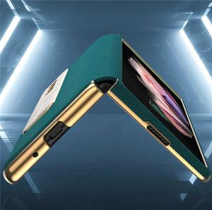 Custodia protettiva pieghevole per telefono Flip Cover per Samsung Galaxy Z Fold 3 5G Custodia in pelle a copertura totale Stand3790304