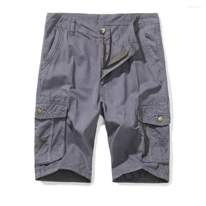 Męskie spodenki 2024 Mężczyzn Casual Cargo Summer Short Spodnie duże kieszenie Man Bawełna Rozmiar 30-38