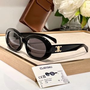 Luksusowy łuk triumfalny okulary CL40194 Najwyższej jakości okulary przeciwsłoneczne retro podróże okulary przeciwsłoneczne damskie Owalne okulary przeciwsłoneczne męskie oko oko oka oko na okulary francuskie marki