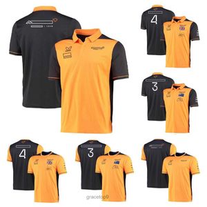Men's Polos F1 Formula 1 Racing Polo Suit Summer New Short-sleeved Shirt with the Same Customizable R97p