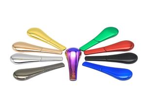 Rostfritt stål Spoon Pipe -presentförpackning Multicolor Avtagbar magneticsuktion Metal Smoke Pipe Set Cigaretttillbehör 1110403