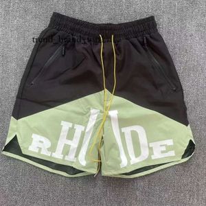 Rhude Shorts Designer Shorts Męskie Koszykówka Krótkie spodnie 2023 LUXURYS Summer Beach Palm Letter Street Modne spodnie Mody Wysokiej jakości marka Rhude 6400