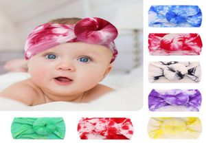 9 Styles Children Donuts Tie Dye Headbands Girls Knotted Hairbands Soft Nylon Elastic Headband Hair Accessories for Kids M30463669925