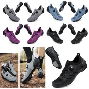 Designer Ciclismo Sapatos Homens Esportes Dirt Road Bike Sapatos Flat Sapeed Ciclismo Sapatilhas Flats Mountain Bicycle Calçado SPD Cleaves Sapatos 36-47 GAI