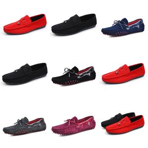 Sapatos casuais masculinos GAI três triplos vermelhos brancos marrons pretos roxos estilo de vida jogging leves e confortáveis sapatos de caminhada