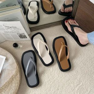 Flip-Flops für Damen, Sommermode, Flip-Flops für Herren, rutschfest, Paar, flache Sandalen für Outdoor-Bekleidung, Strandschuhe, koreanischer Stil, trendig