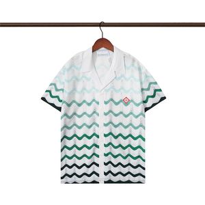 Designer-Hemd für Herren, modisch, geometrisch, geometrisches Bowling-Hemd, hawaiianisches geometrisches Freizeithemd, schmal geschnittenes, kurzärmliges, vielseitiges T-Shirt für Herren