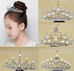 12pçs tiara de glitter com strass e pérola, joias simuladas, acessórios de coroa de cabelo para adolescentes, princesa para cabeça, diâmetro 115cm4120335