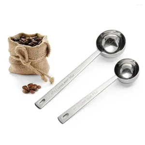 Mätverktyg Kökstillbehör Smooth Stainless Steel Thicken Metal Coffee Scoop matsked Mätsked