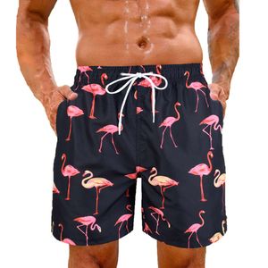 Swimming to Prevent Embarrassment, Loose Knee Length Flat Angle Shorts, Hot Spring Double Layered Oversized Beach Pants for Men with Lining