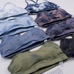 Gilet da uomo con logo Reggiseni da donna Tie Dye Sport sexy Yoga Fitness Reggiseno da donna Flow Y Beauty Back Biancheria intima femminile traspirante per l'estate