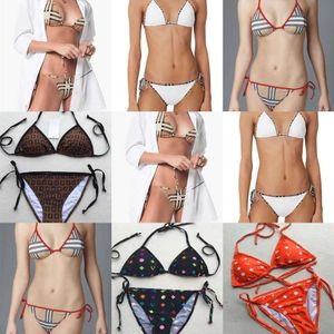 Sexig bikini designer badkläder ett stycke baddräkt lyxbadstriangel thong baddräkt kvinnor strand slitage täcker maillot de bain s-xl