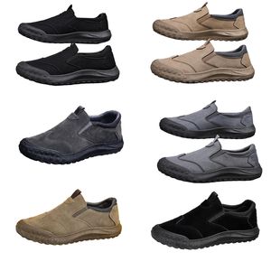 Scarpe da uomo, nuovo stile primaverile, scarpe pigre da un piede, scarpe comode e traspiranti per la protezione del lavoro, tendenza da uomo, suola morbida, scarpe sportive e per il tempo libero eur taglia 41