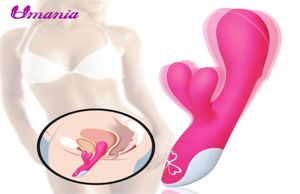 G Spot Rabbit Vibrator för par Vattentät stor vibrerande dildo Vuxna sexleksaker Klitor Vibbar Stimulerar kvinnors njutningsleksaker S197065070962