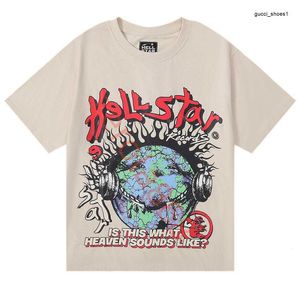 Hellstar T-shirt da uomo da donna T-shirt da uomo di alta qualità Camicie firmate per uomo Abiti estivi Moda coppie T-shirt in cotone T-shirt casual da donna a maniche corte hell star