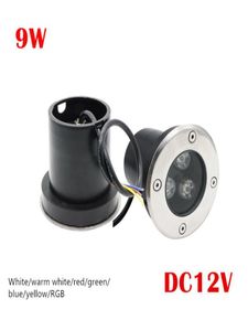 Outdoor 3X3W DC 12V Garden LED Underground Lamps Landscape Light 9W HighPower Tempered Glass IP67 Waterproof LED Lamp1342123