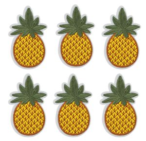 10 pcs Pineapple fruit patches badge for clothing iron embroidered patch applique iron on patches sewing accessories for clothes7446210