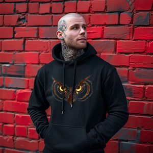 2024 Hoodie Men's and women's pullover hooded sportswear loose designer outdoor round neck long sleeve letter print #A10084 Owl skeleton warrior