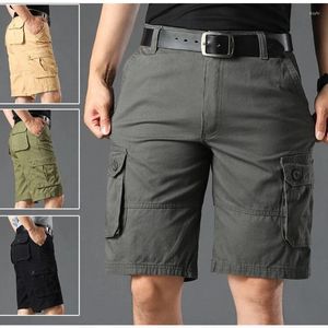 Männer Shorts 2024 Männer Sommer Fracht Militärische Taktische Outdoor Multi-Pocket Jogger Casual Baumwolle Lose Arbeit Hosen