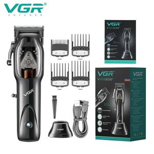 Vgr máquina de cortar cabelo profissional máquina de corte de cabelo sem fio aparador de cabelo elétrico barbeiro aparador de cabelo para homens v 653 240219