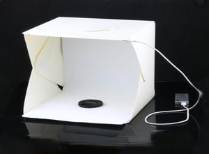 Hela bärbara vikbara ljusboxpografiska studio Softbox LED -ljusa mjukbox för iPhone Samsang HTC DSLR Camera PO Backgro3394287