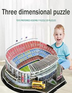 3D Puzzle Football Field Stadium European Soccer Playground Toys Gifts Puzzle For Children Building Assembled Model Jigsaw W4D6 X07411054