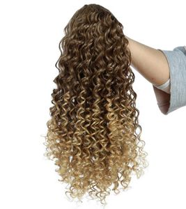 Puff Afro Kinky Curly Ponytail Clip 12 بوصة مقطع ذيل حصان قصير في الامتدادات 150g Haintetic Hair Hair Bun2295466