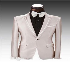 3 pieces Suit Side Vent Champagne Groom Tuxedos Notched Lapel One Button Men tton Men Wedding Suit Prom Dresses Jacket6005613