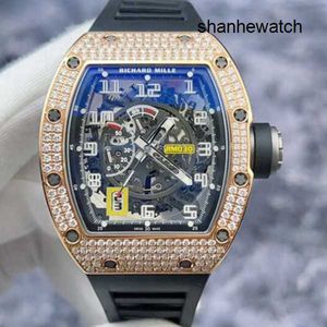 Timeless Watch Elegance Watch RM Watch Rm030 Original Diamond 18k Rose Gold Material Hollow Out Design Calendar