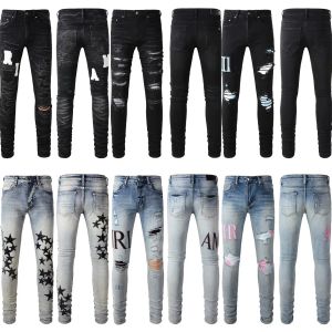 new jeans mens designer jeans high quality fashion mens jeans cool style luxury designer denim pant distressed ripped biker black blue desig