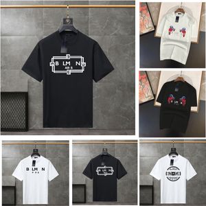 Herrkläder designer skjorta kort ärm hög version märke t skjortor mode toppar skjorta med djur tryckt lösa andningsbara högkvalitativa tees komfortkläder