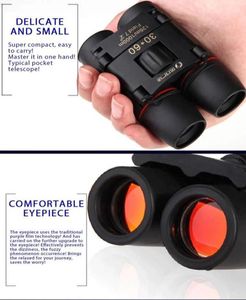 HD High Power Mini Zoom Day night vision Telescope About 30x60 Folding Binoculars For Outdoor Bird Watching Travelling Camping 8002077959