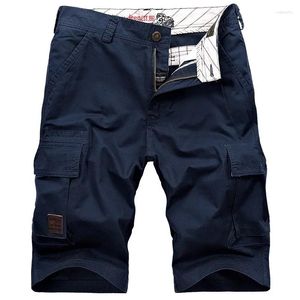 Men's Shorts Summer Solid Outdoor Casual Split Straight Breathable Loose Workwear Thin Style