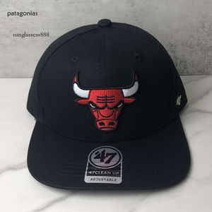 Chapéu de basquete moderno da série 47brand, chapéu de beisebol Bulls, chapéu de aba plana de alta qualidade