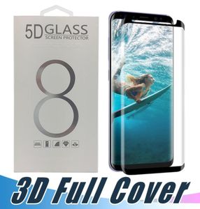 Bom protetor de tela de vidro temperado caso amigável curvado cola lateral 3d para samsung galaxy s22 s21 s20 ultra s10e s8 s9 s10 plus no5988949