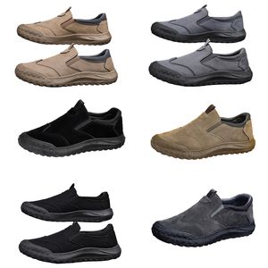 Sapatos masculinos, novo estilo de primavera, sapatos preguiçosos de um pé, sapatos confortáveis e respiráveis de proteção ao trabalho, tendência masculina, solas macias, sapatos esportivos e de lazer Sapatos casuais 43 a111