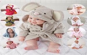 Baby Kids Thandels Robes 20 Cute AnimalShaped Bad Bath Thandels Cotton Children039s Bathrobes Full Moon kläder 2059 Z28365107