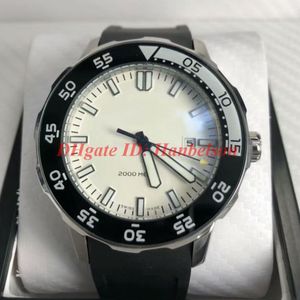 Luxusuhr IW356811 relógios FAMÍLIA orologio di lusso homens mecânicos automatische uhr esporte pulseira de borracha rosto branco relógios de pulso255S