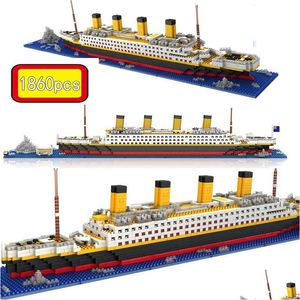 Model Building Kits Mini Blocks Lepin Brick Titanic Model Ship Cruise Bricks Boat Accessory Diy Diamond Building Block Kit Toys For Ki Dhkvy